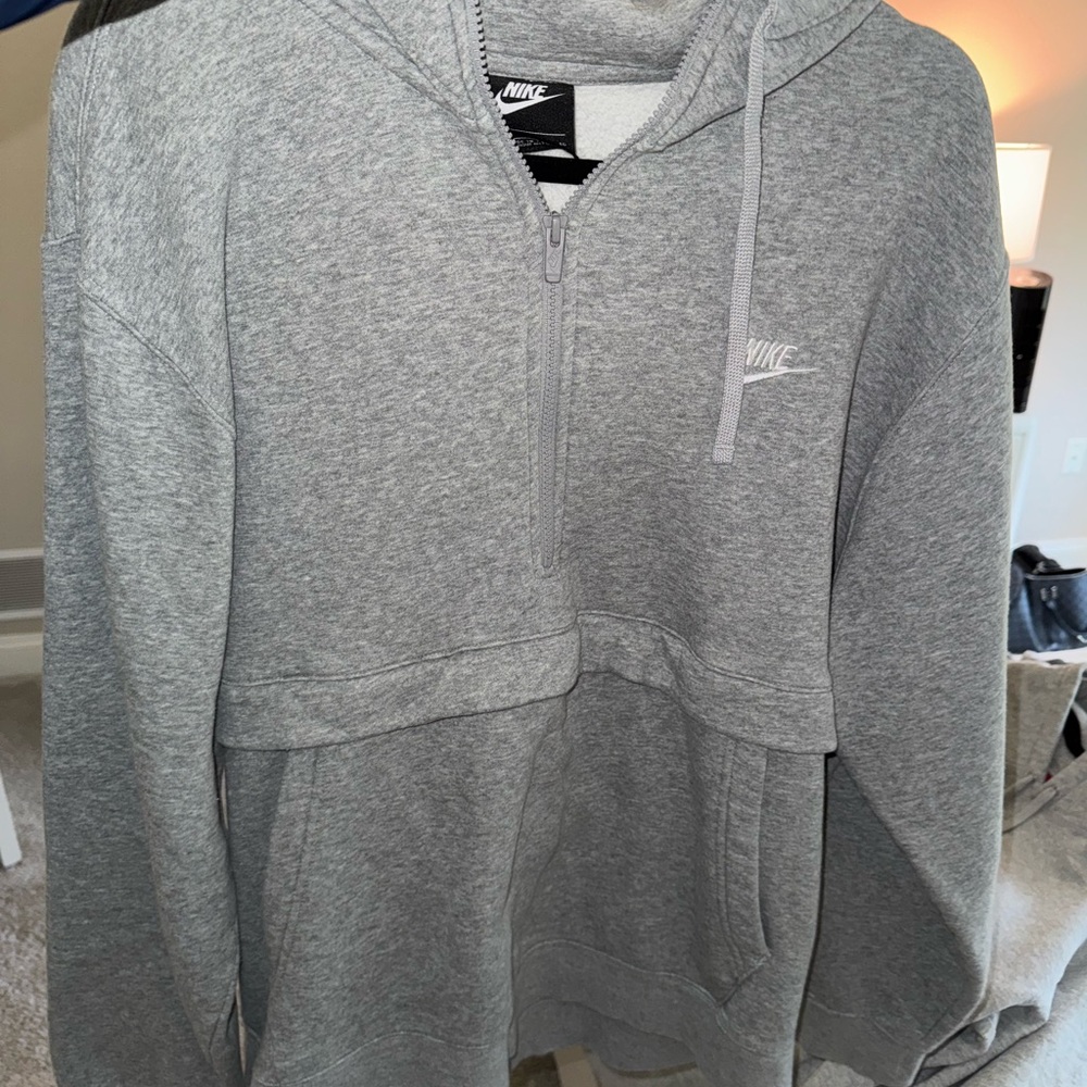 Nike Heather Gray Pullover Hoodie